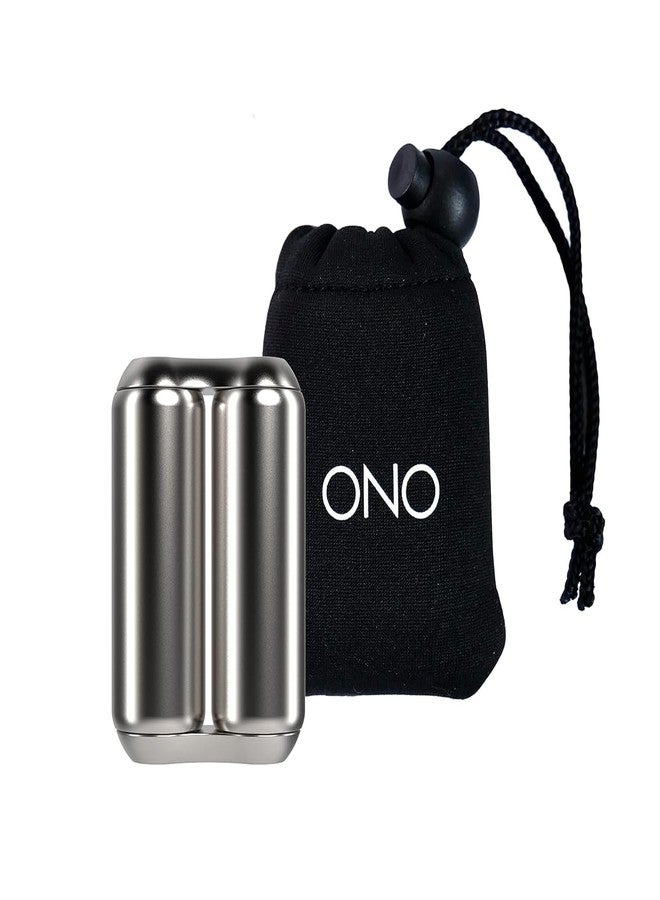 ONO Roller - Handheld Fidget Toy for Adults | Help Relieve Stress, Anxiety, Tension | Promotes Focus, Clarity | Compact, Portable Design (Natural, Mini Size - Stainless Steel) - Image 1
